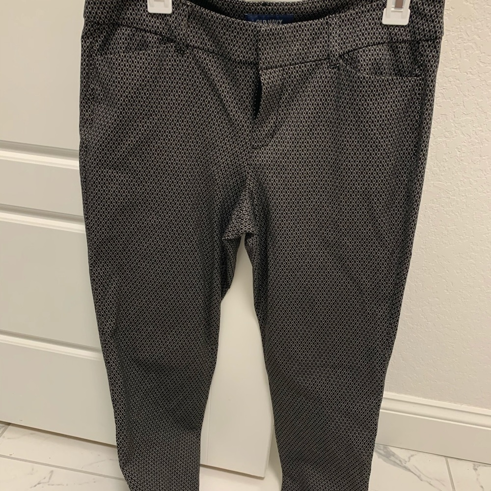 Patterned Pixie Pants Black Diamond Print